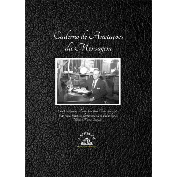 CADERNO DE ANOTAÇÕES DA MENSAGEM